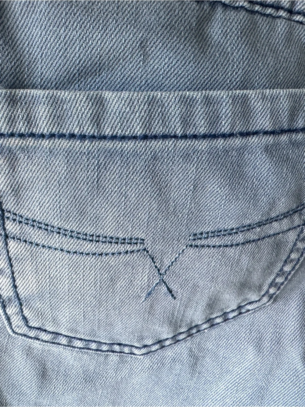 Light Blue Denim Cutoff Shorts